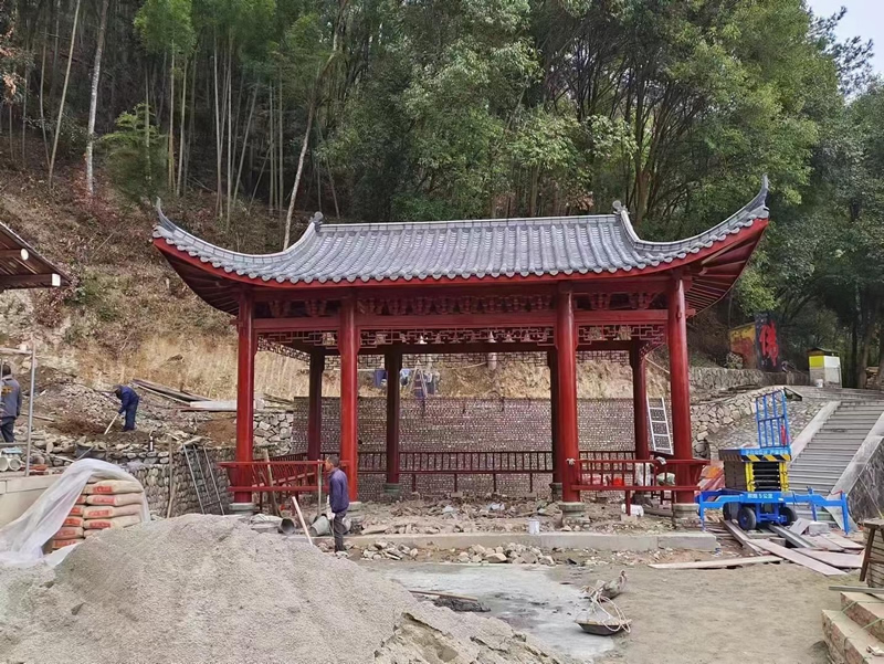 防腐木涼亭
