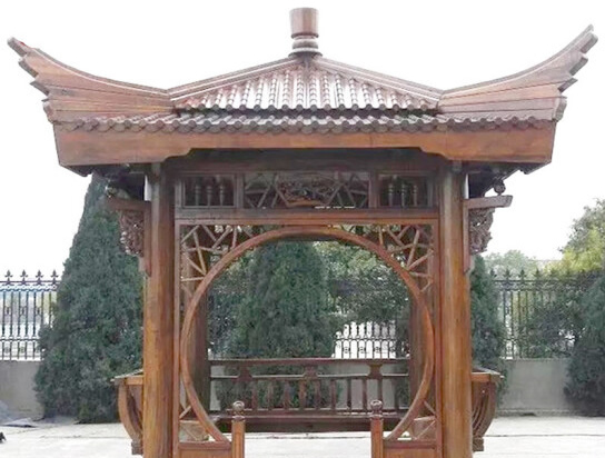 四角重檐涼亭